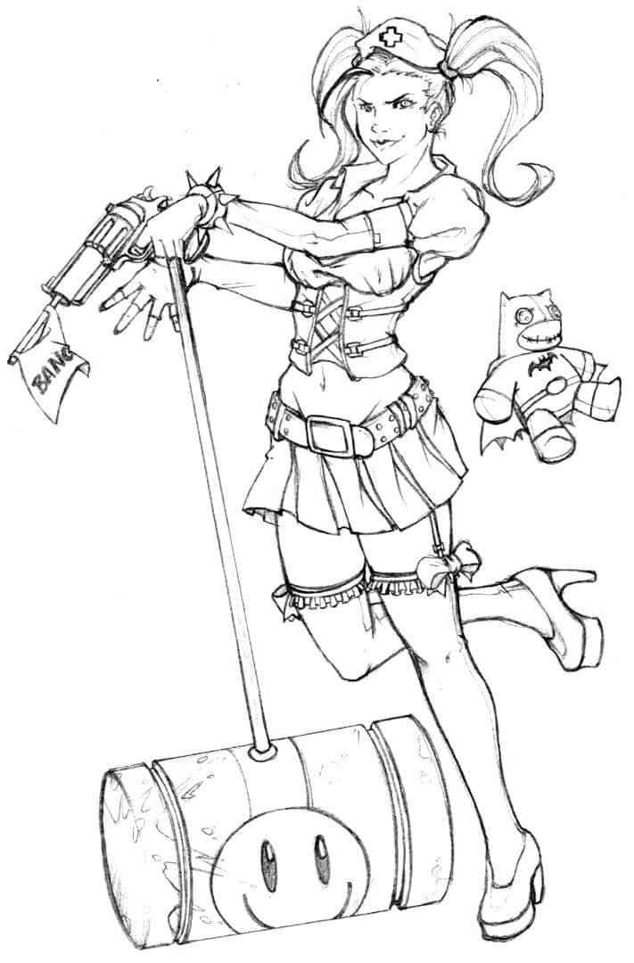 Harley Quinn Ausmalbilder 673