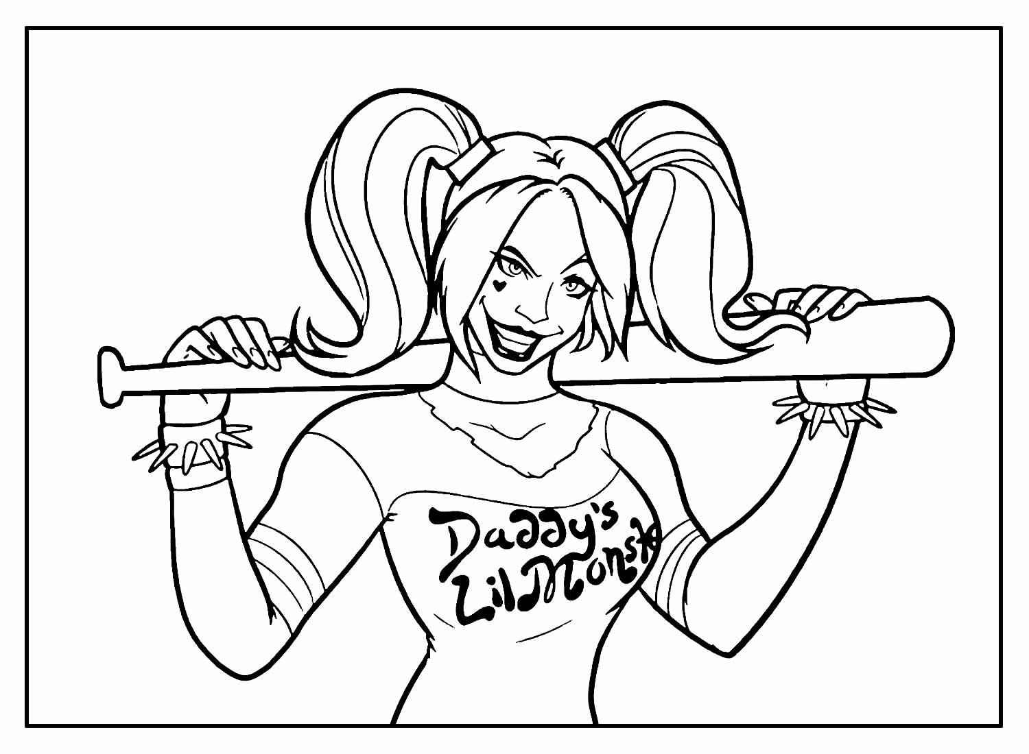 Harley Quinn Ausmalbilder 894