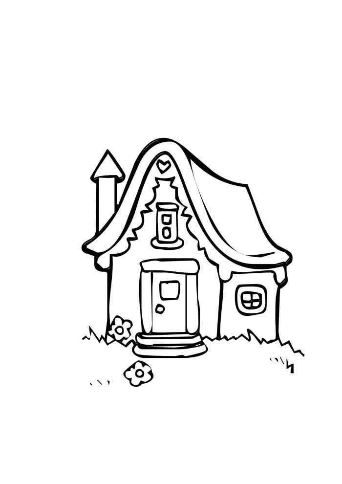 Häuser Ausmalbilder 037