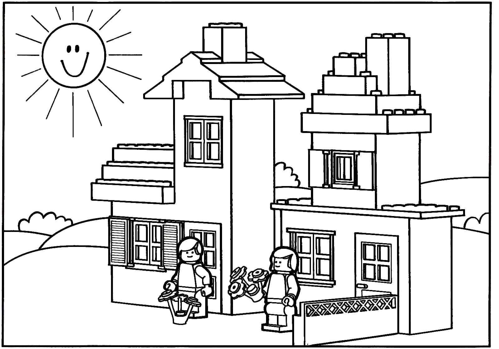 Häuser Ausmalbilder 115