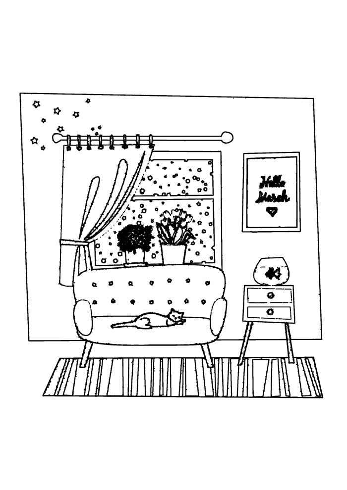 Häuser Ausmalbilder 183