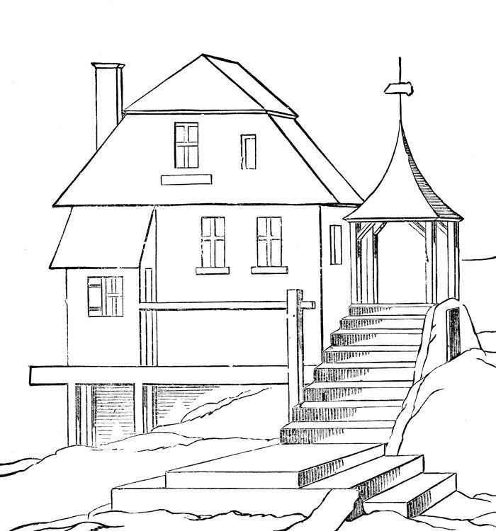 Häuser Ausmalbilder 205