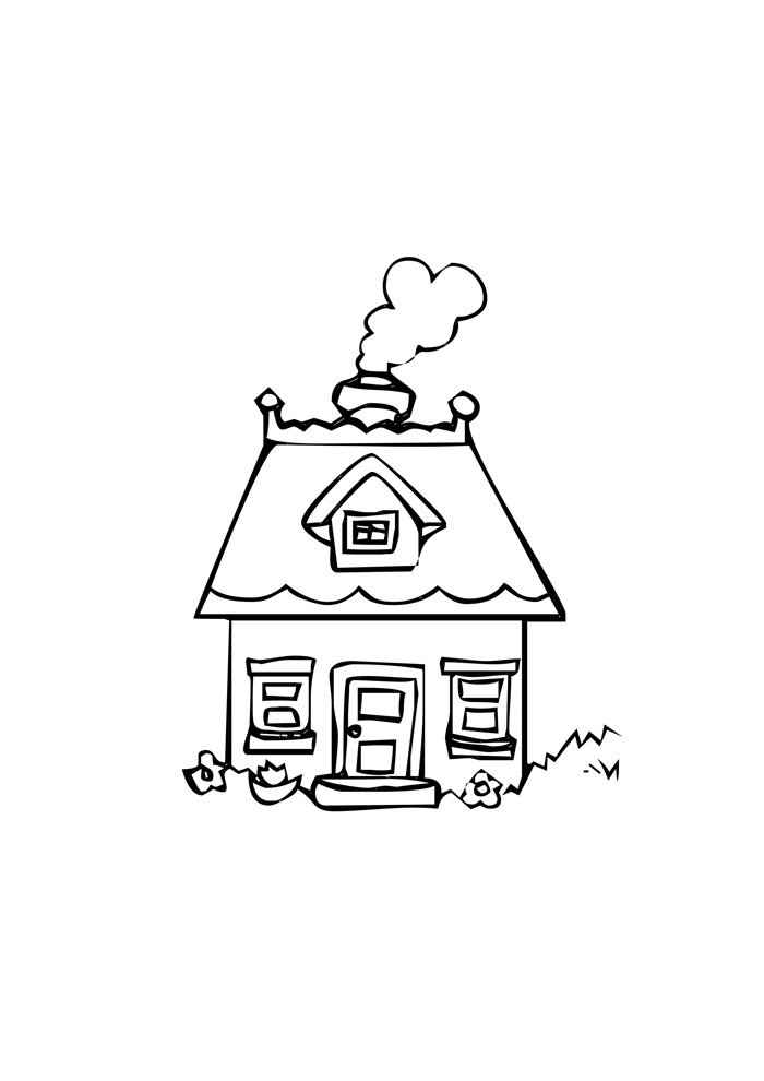 Häuser Ausmalbilder 216