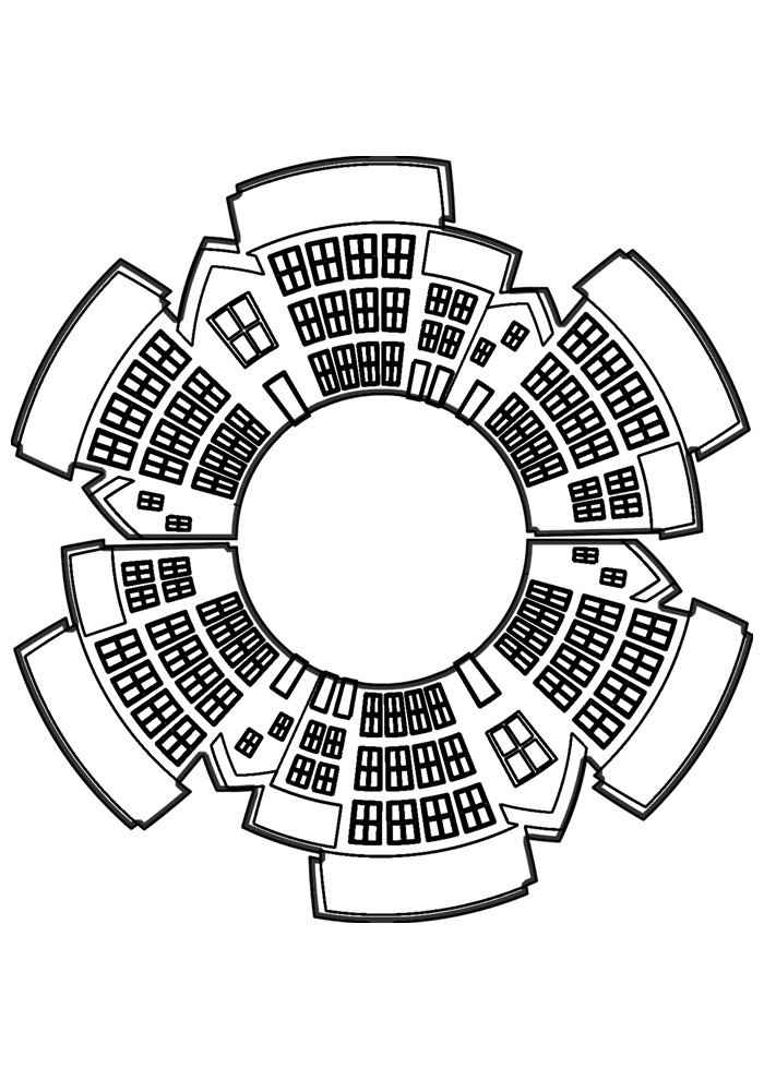 Häuser Ausmalbilder 426