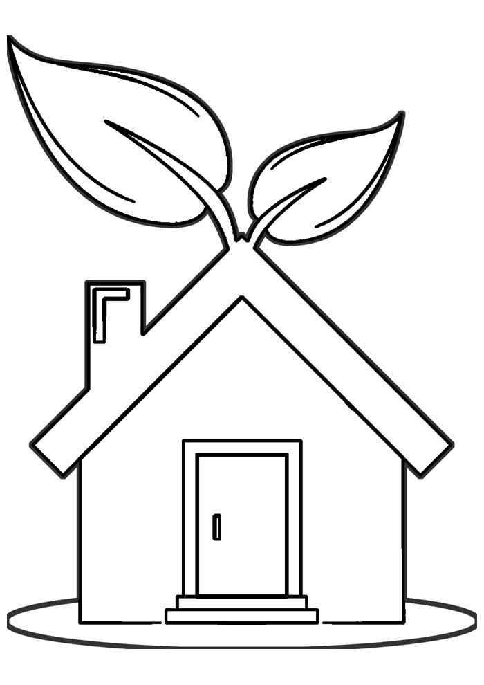 Häuser Ausmalbilder 466