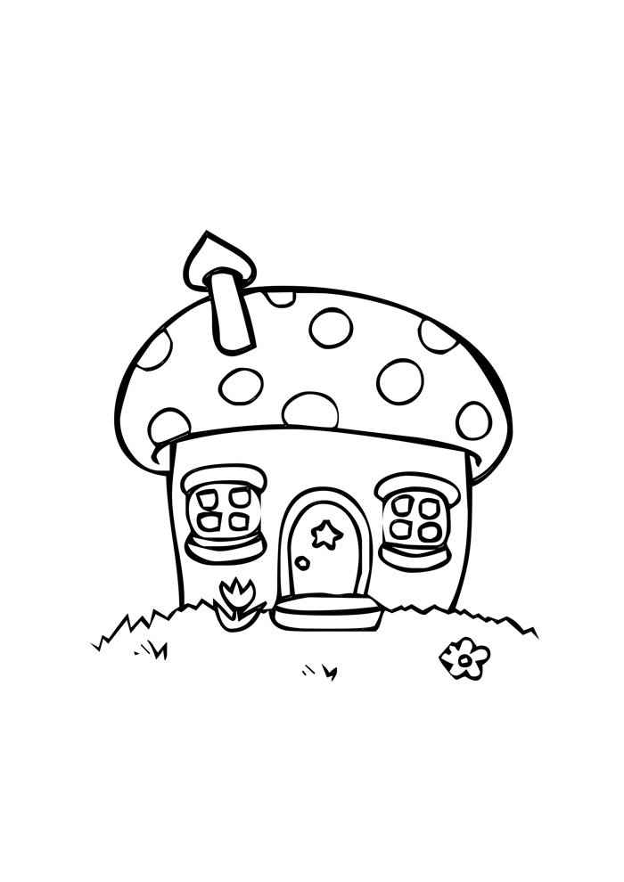 Häuser Ausmalbilder 506