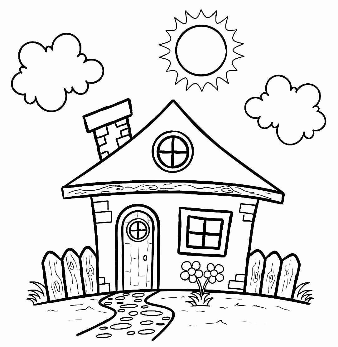 Häuser Ausmalbilder 556