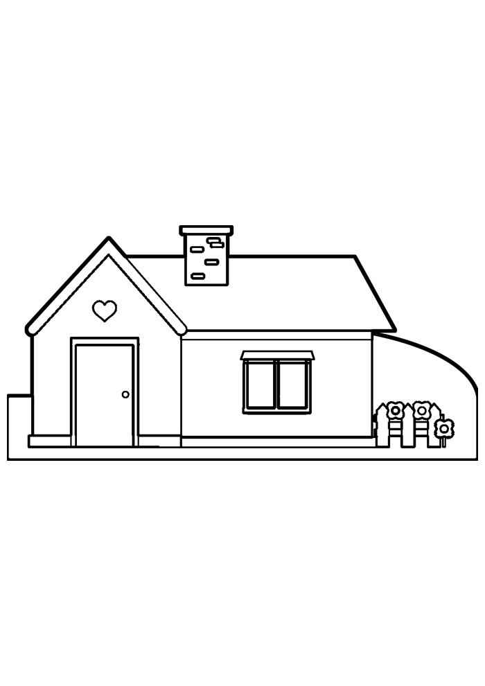 Häuser Ausmalbilder 607