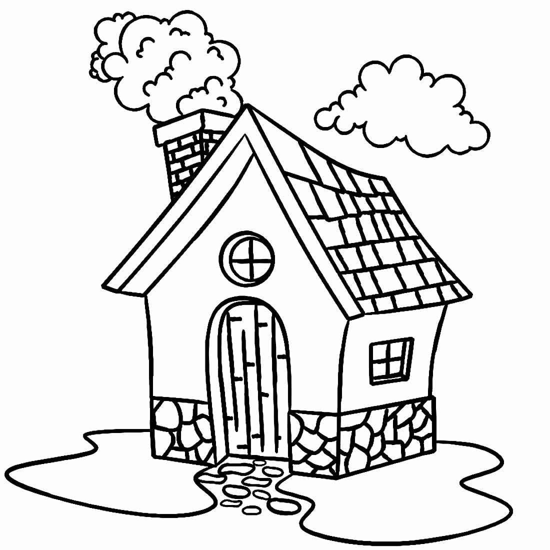 Häuser Ausmalbilder 800