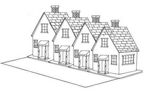 Häuser Ausmalbilder 821