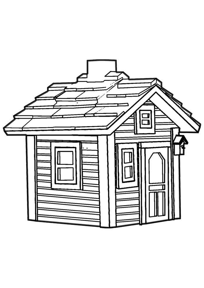 Häuser Ausmalbilder 822