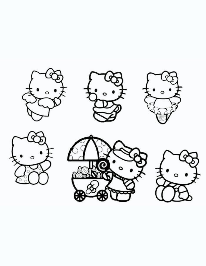 Hello Kitty Ausmalbilder 734