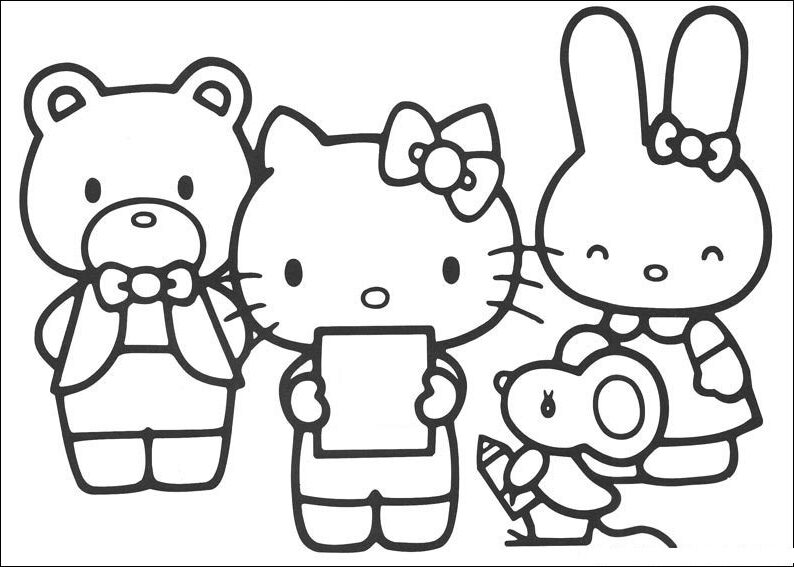 Hello Kitty Ausmalbilder 848