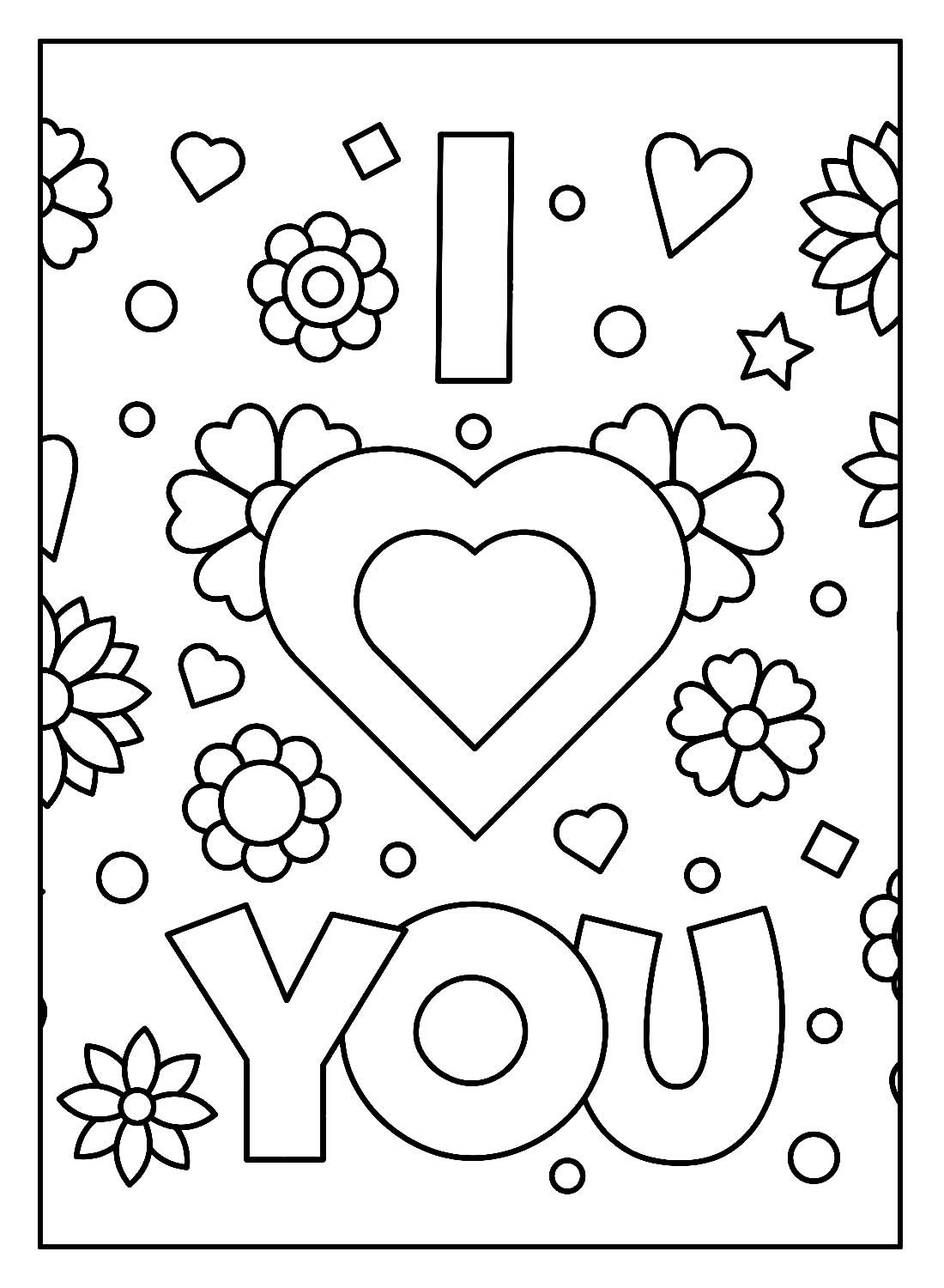 Herz Ausmalbilder 021