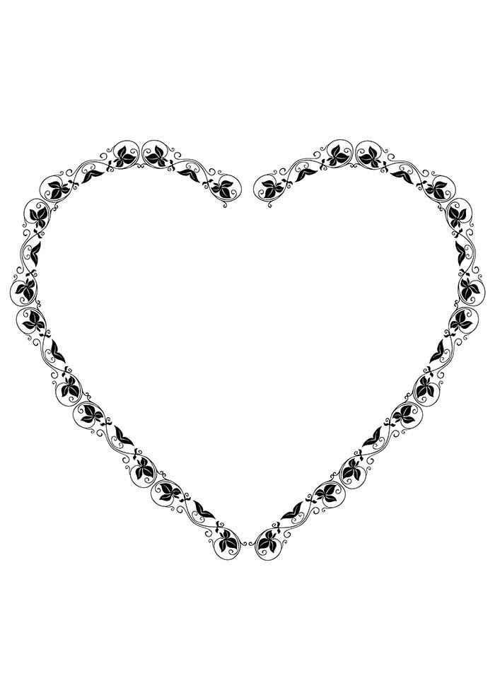 Herz Ausmalbilder 074