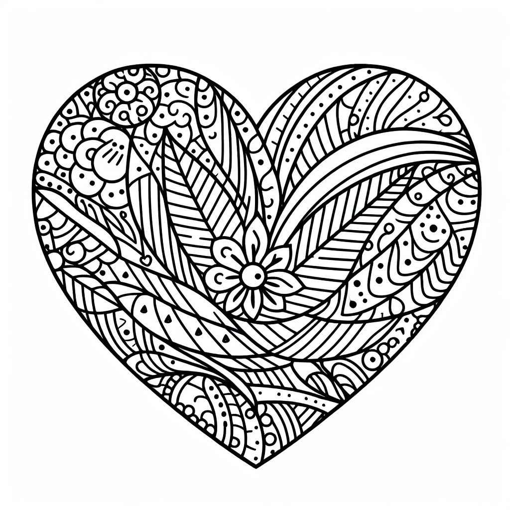 Herz Ausmalbilder 119