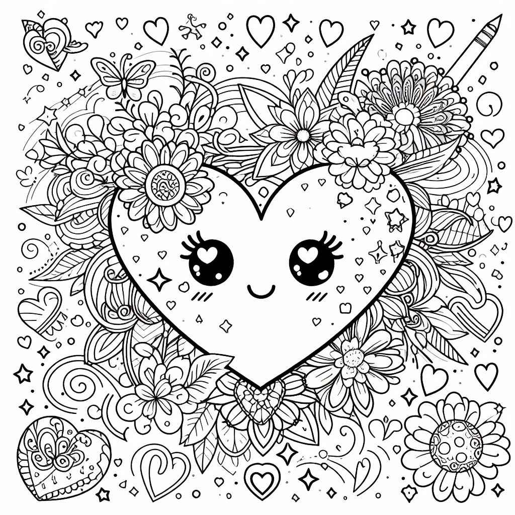 Herz Ausmalbilder 135
