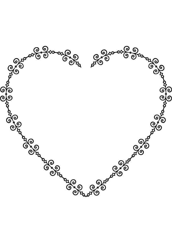 Herz Ausmalbilder 687