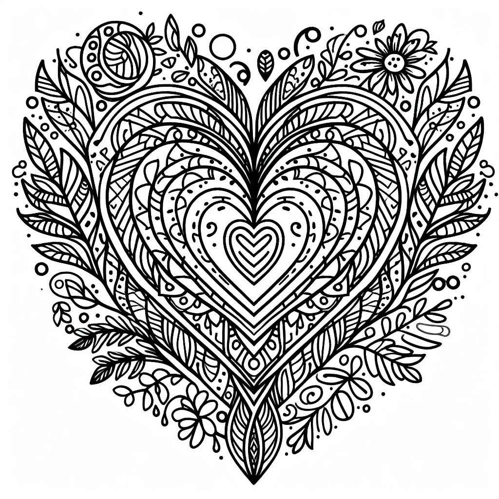 Herz Ausmalbilder 878