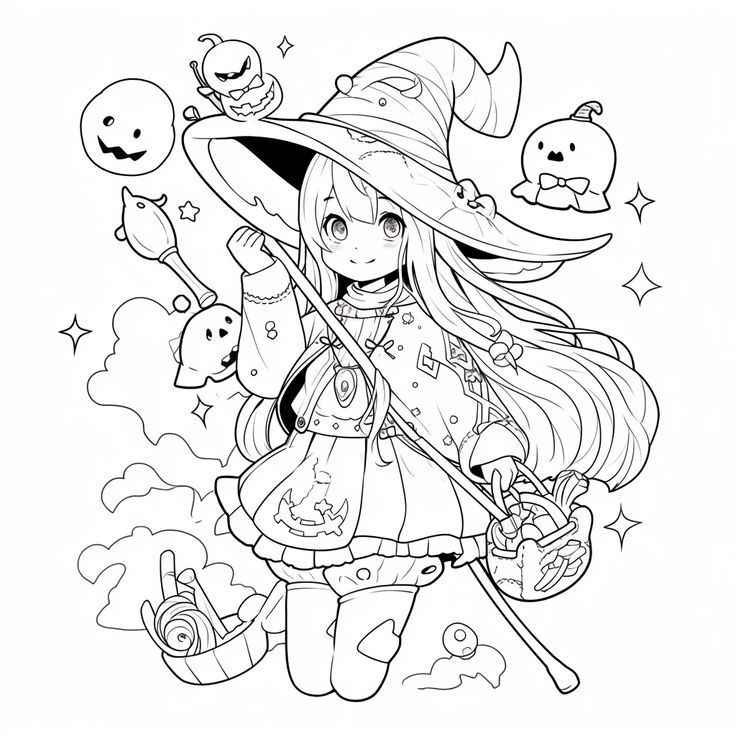 Hexen Ausmalbilder 178