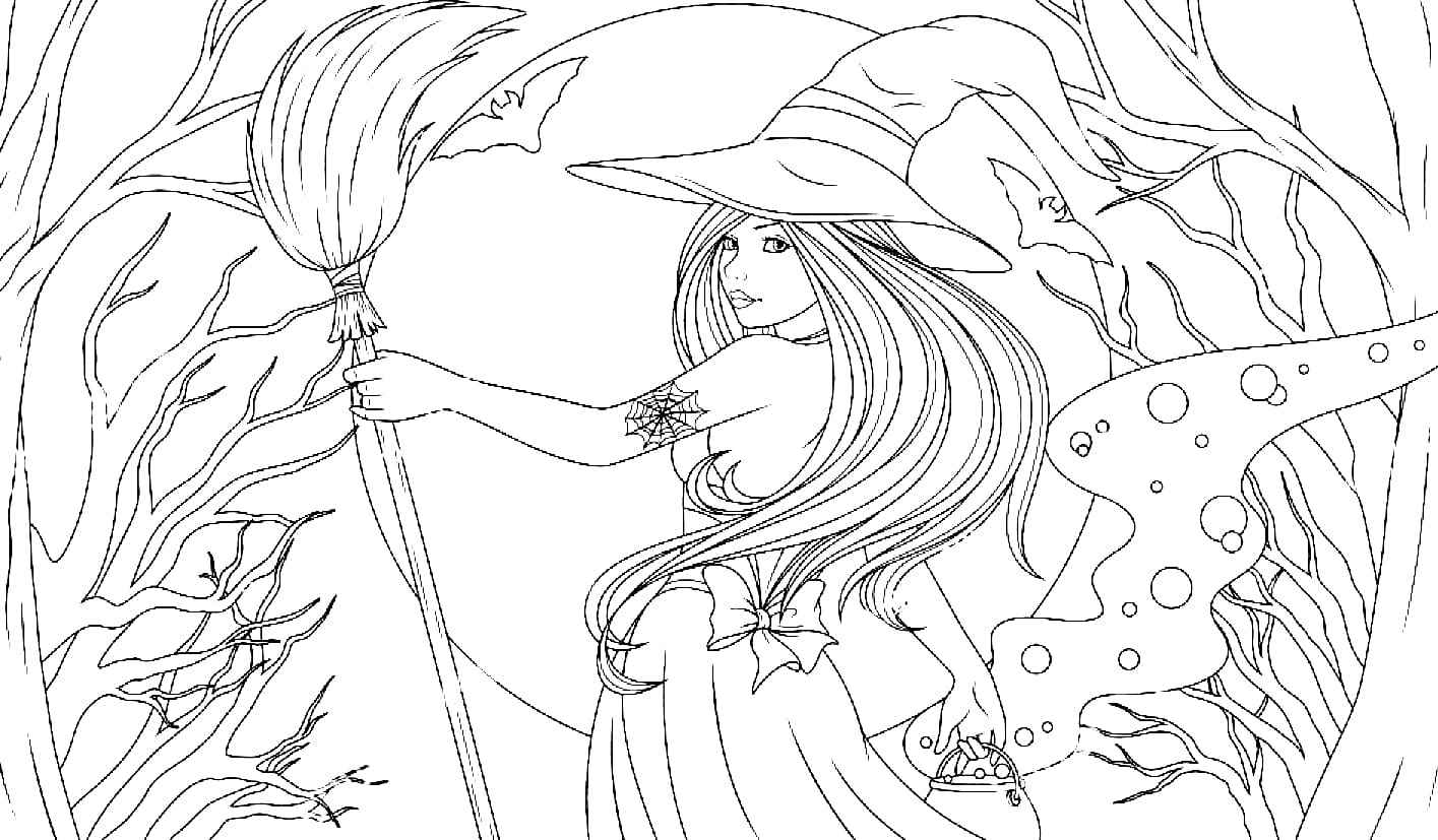 Hexen Ausmalbilder 338