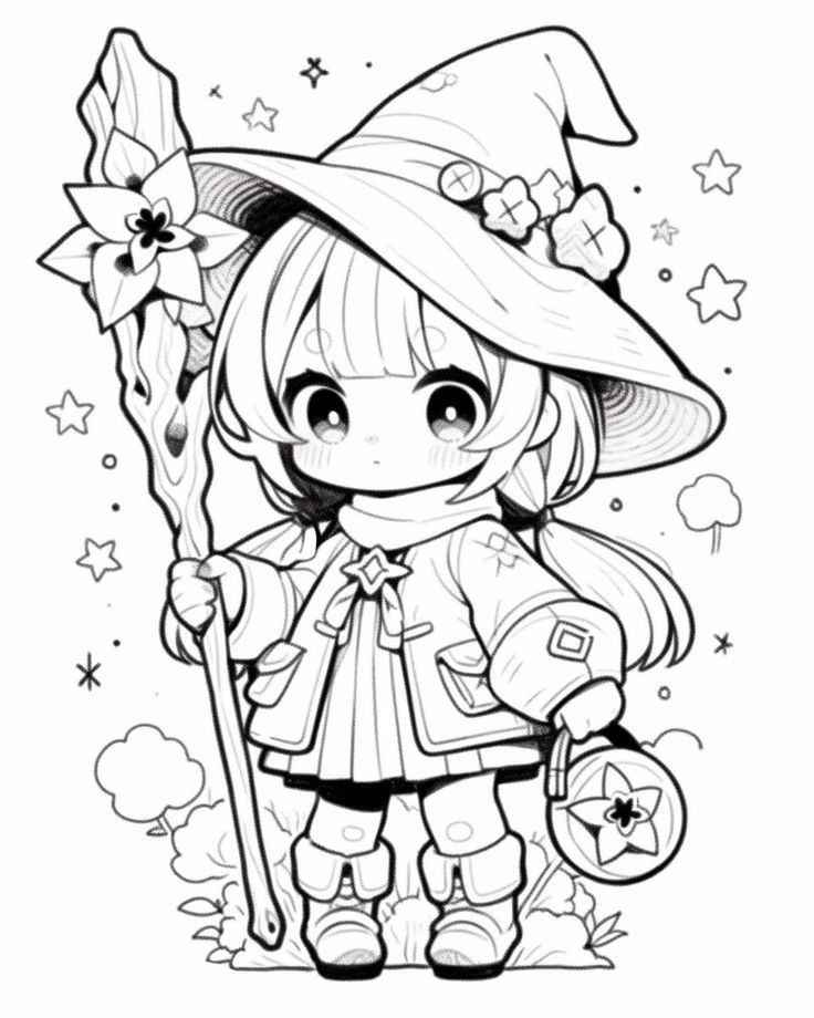 Hexen Ausmalbilder 386