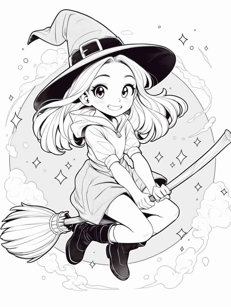 Hexen Ausmalbilder 392