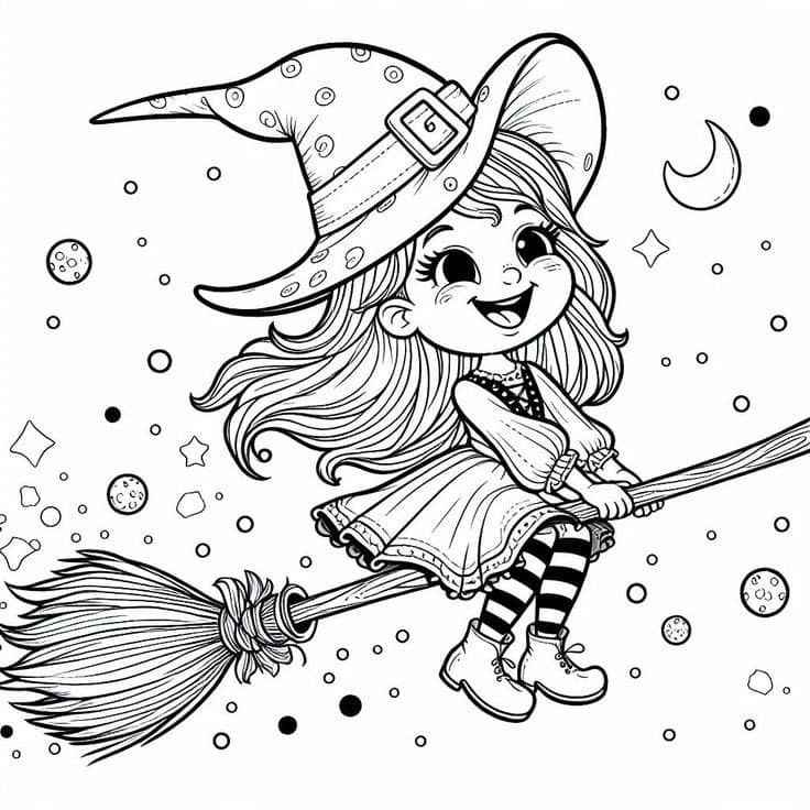 Hexen Ausmalbilder 666