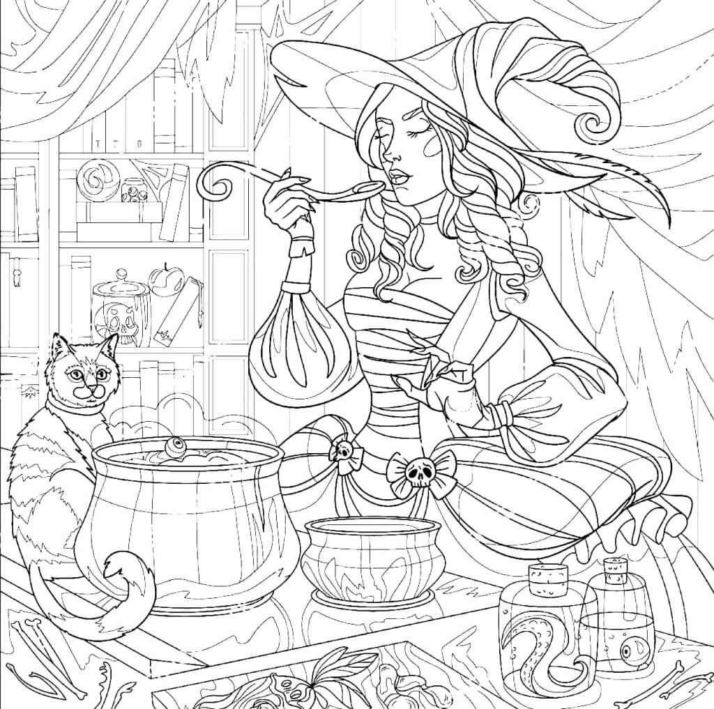Hexen Ausmalbilder 670
