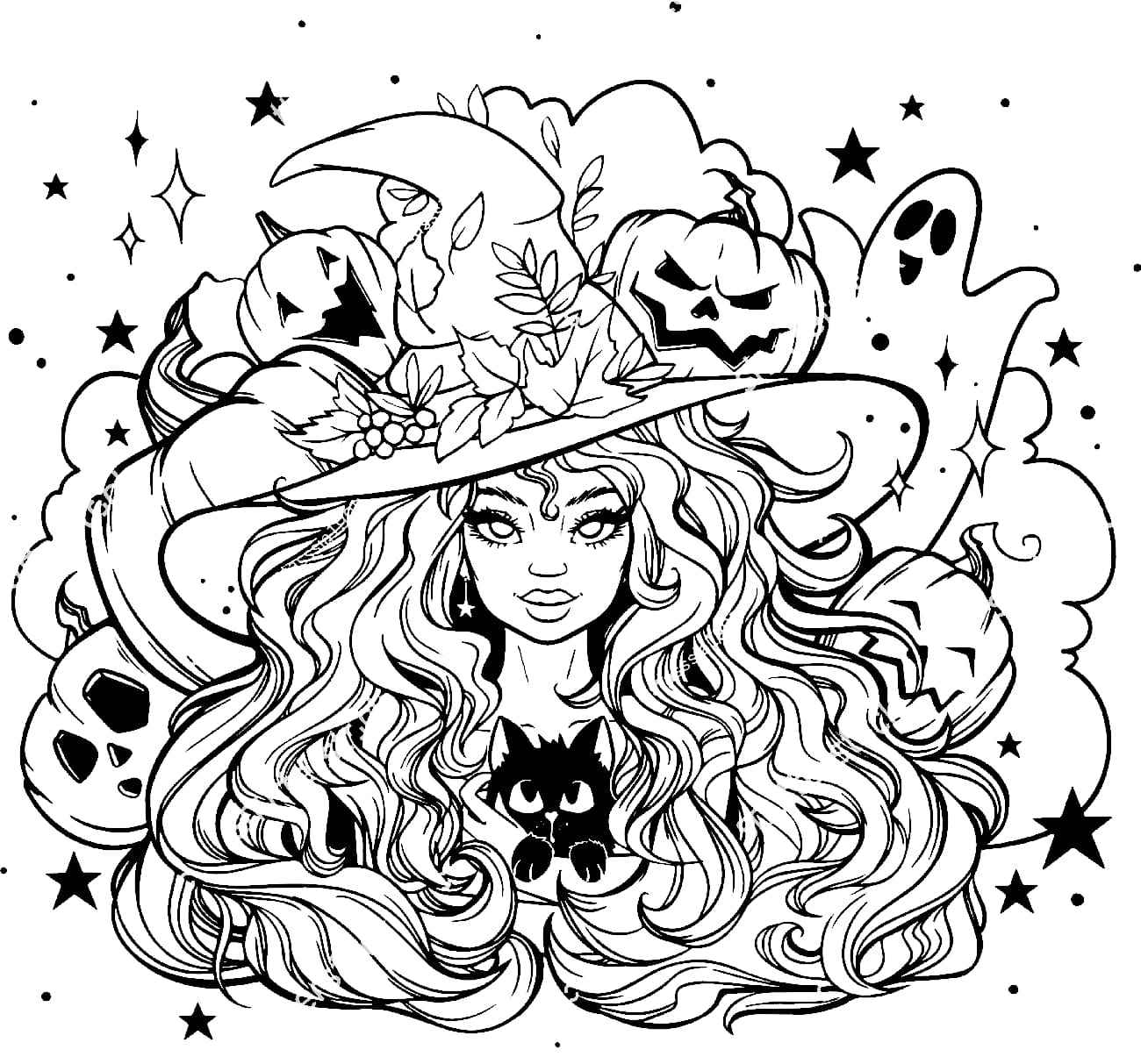 Hexen Ausmalbilder 834