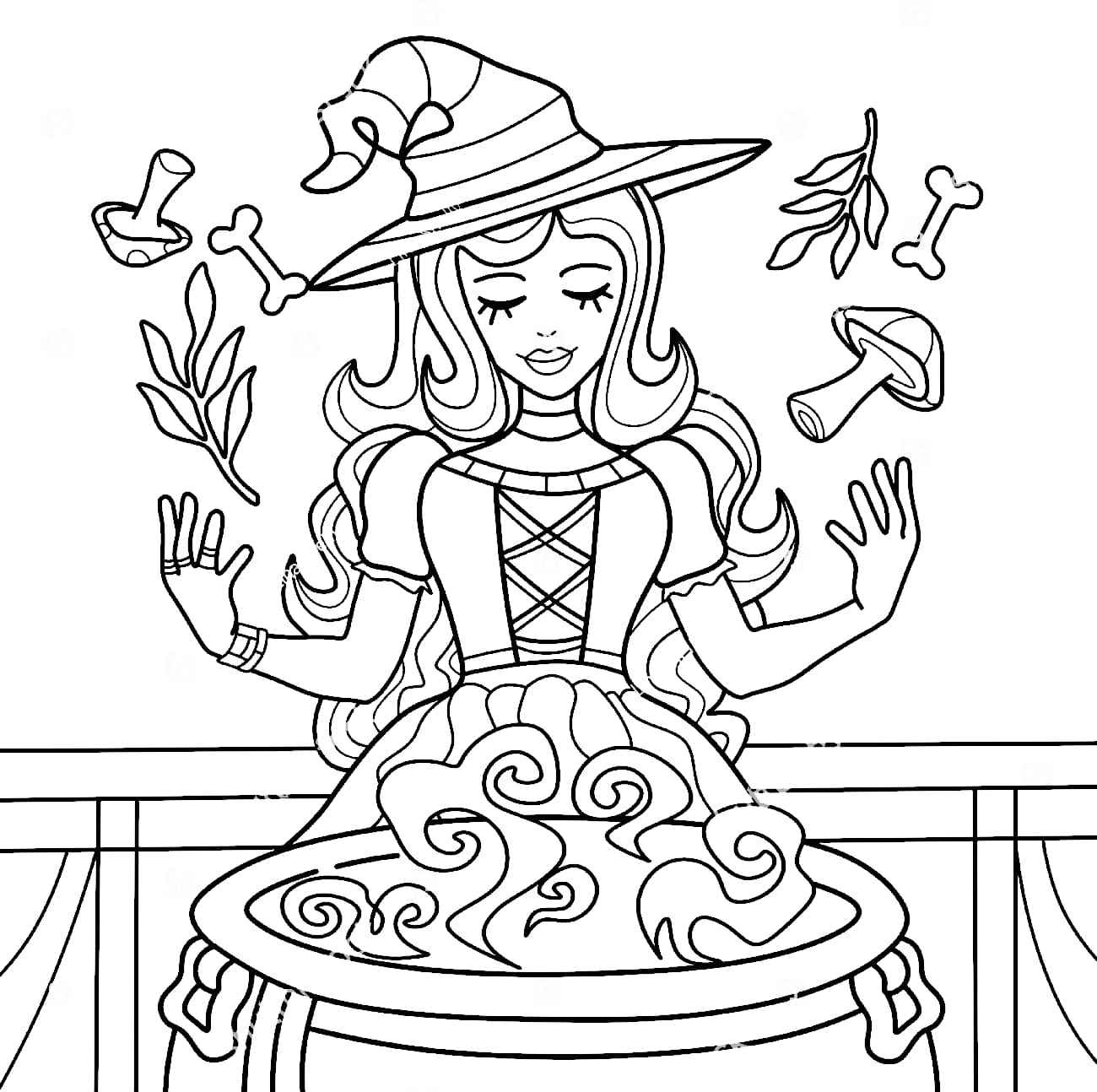 Hexen Ausmalbilder 907