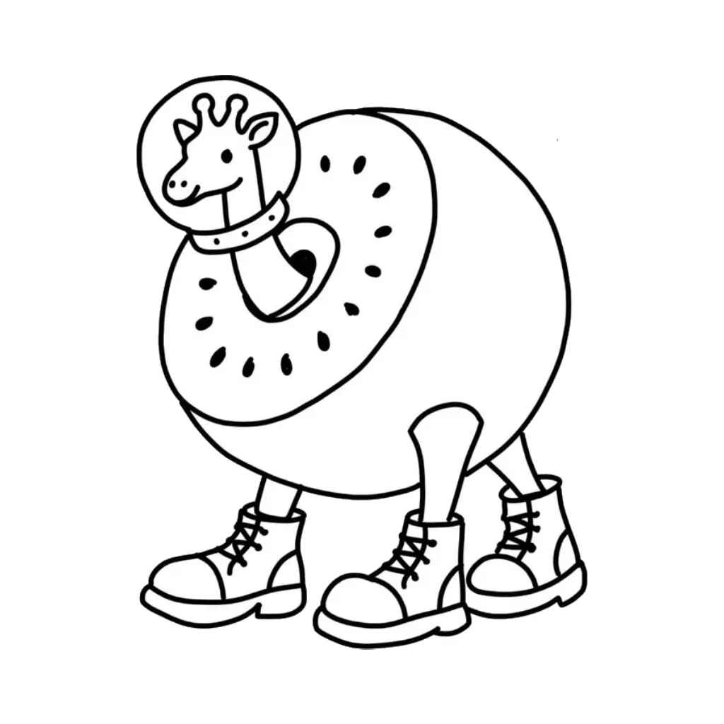 Himmlische Giraffe Ausmalbilder 124