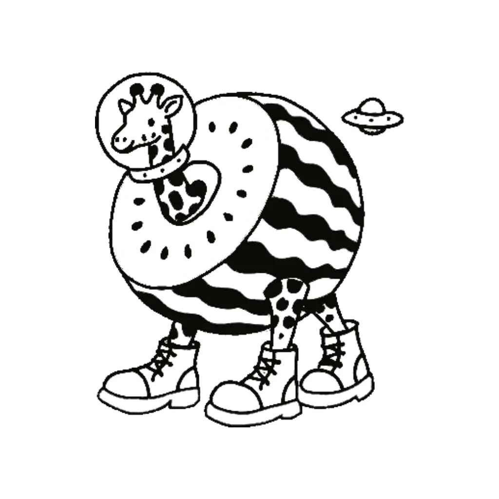 Himmlische Giraffe Ausmalbilder 242