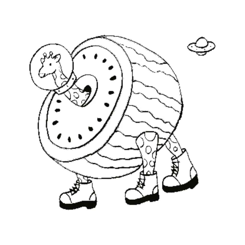 Himmlische Giraffe Ausmalbilder 260