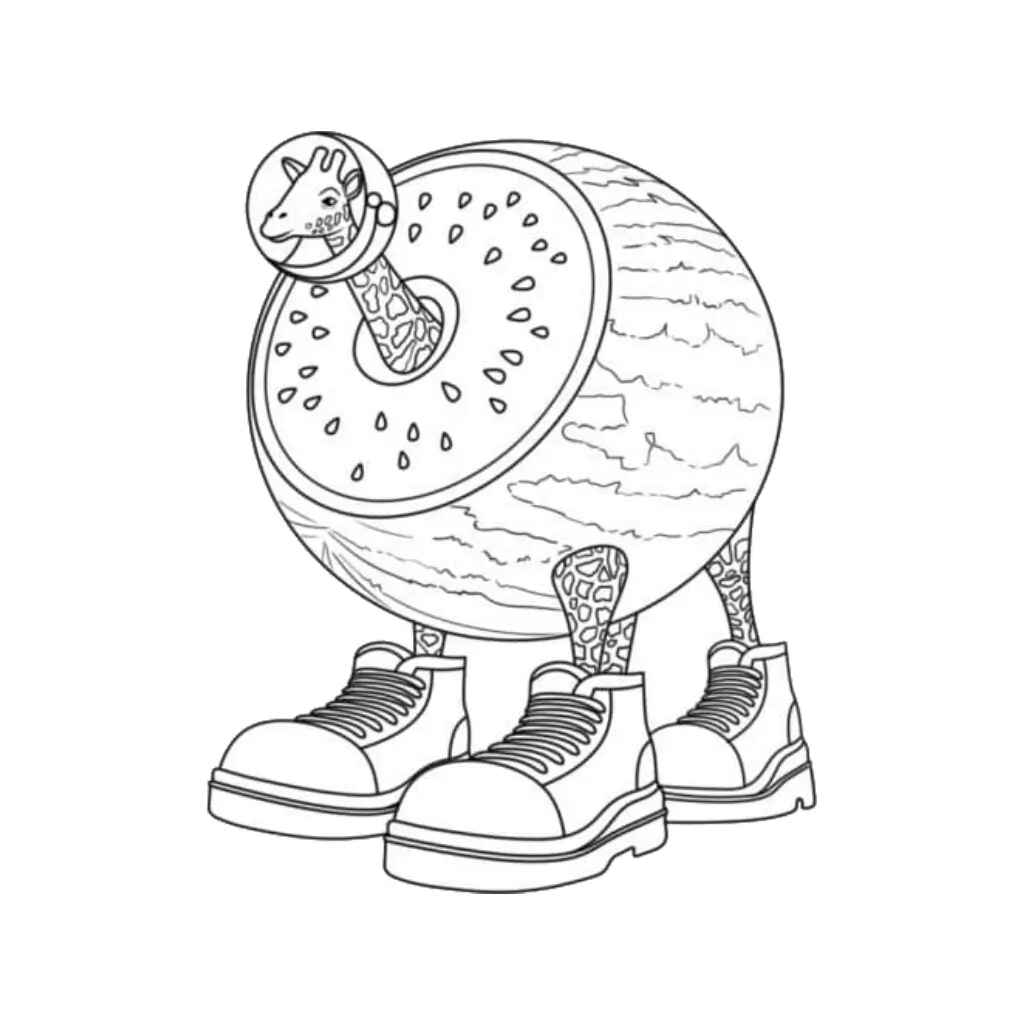 Himmlische Giraffe Ausmalbilder 308