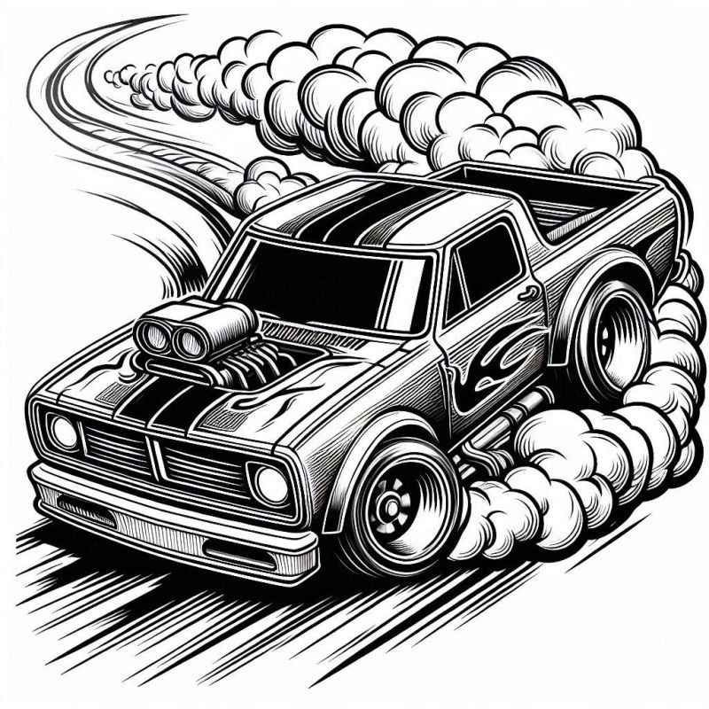 Hot Wheels Ausmalbilder 821