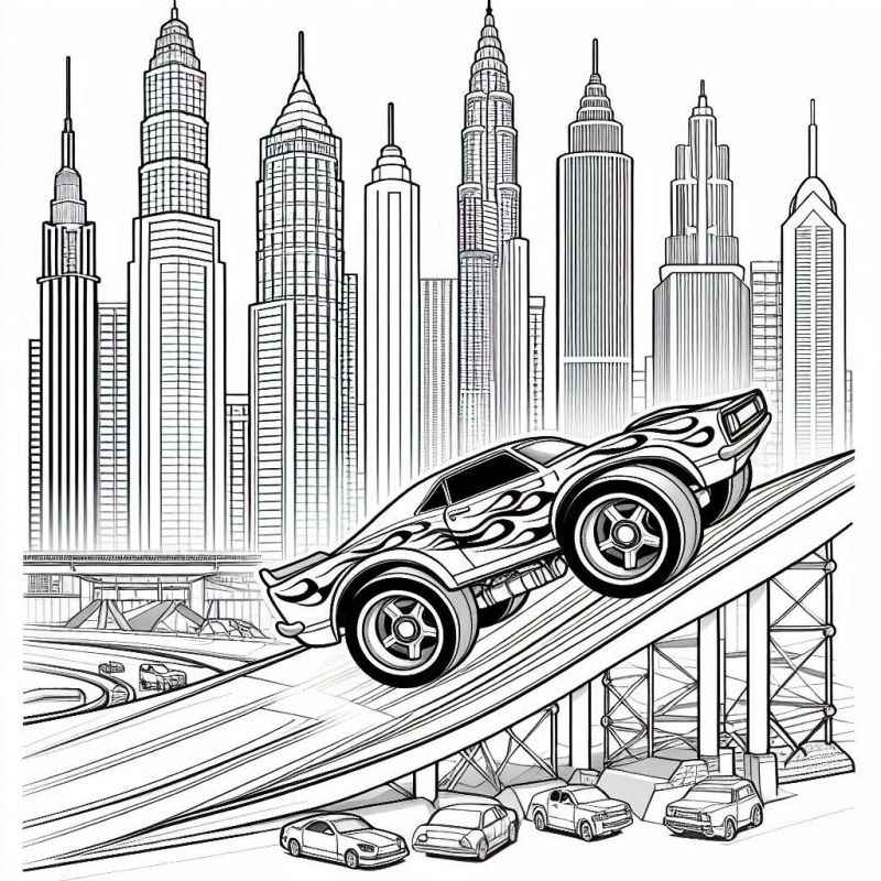 Hot Wheels Ausmalbilder 978