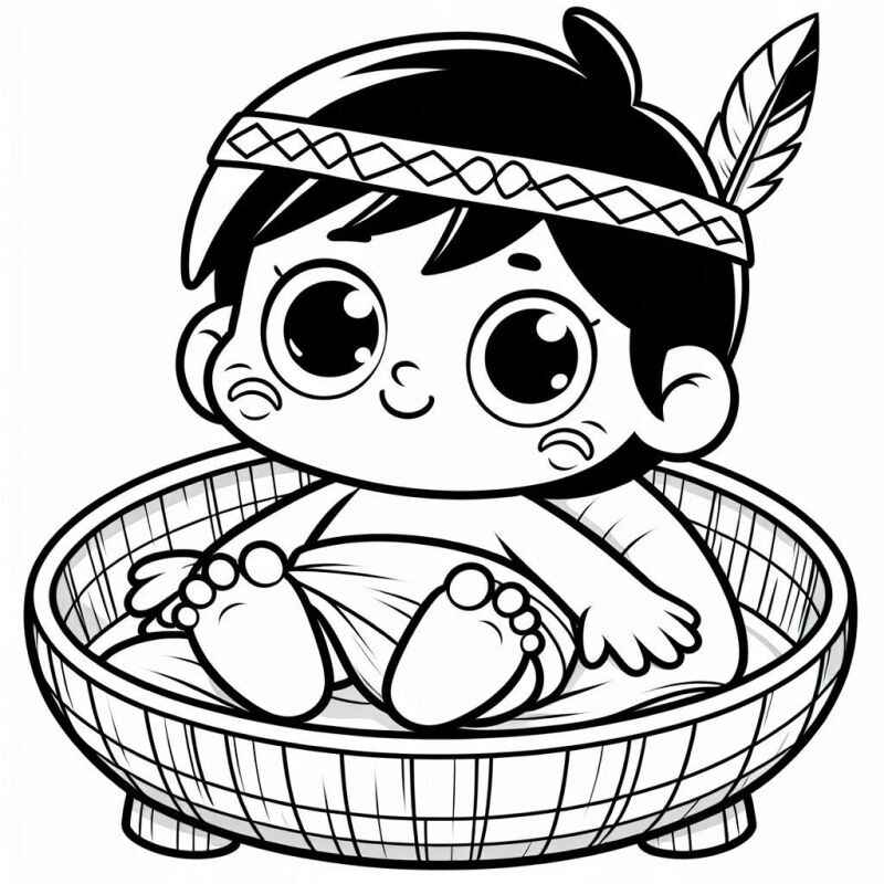 Indigen Ausmalbilder 016