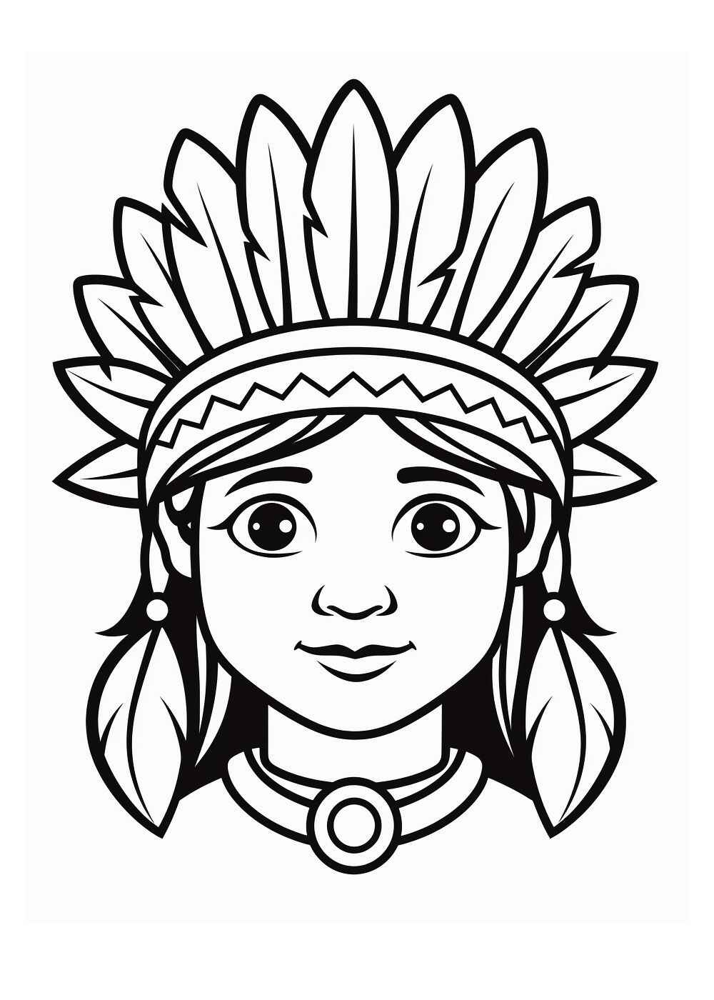 Indigen Ausmalbilder 165