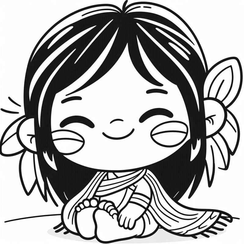 Indigen Ausmalbilder 263