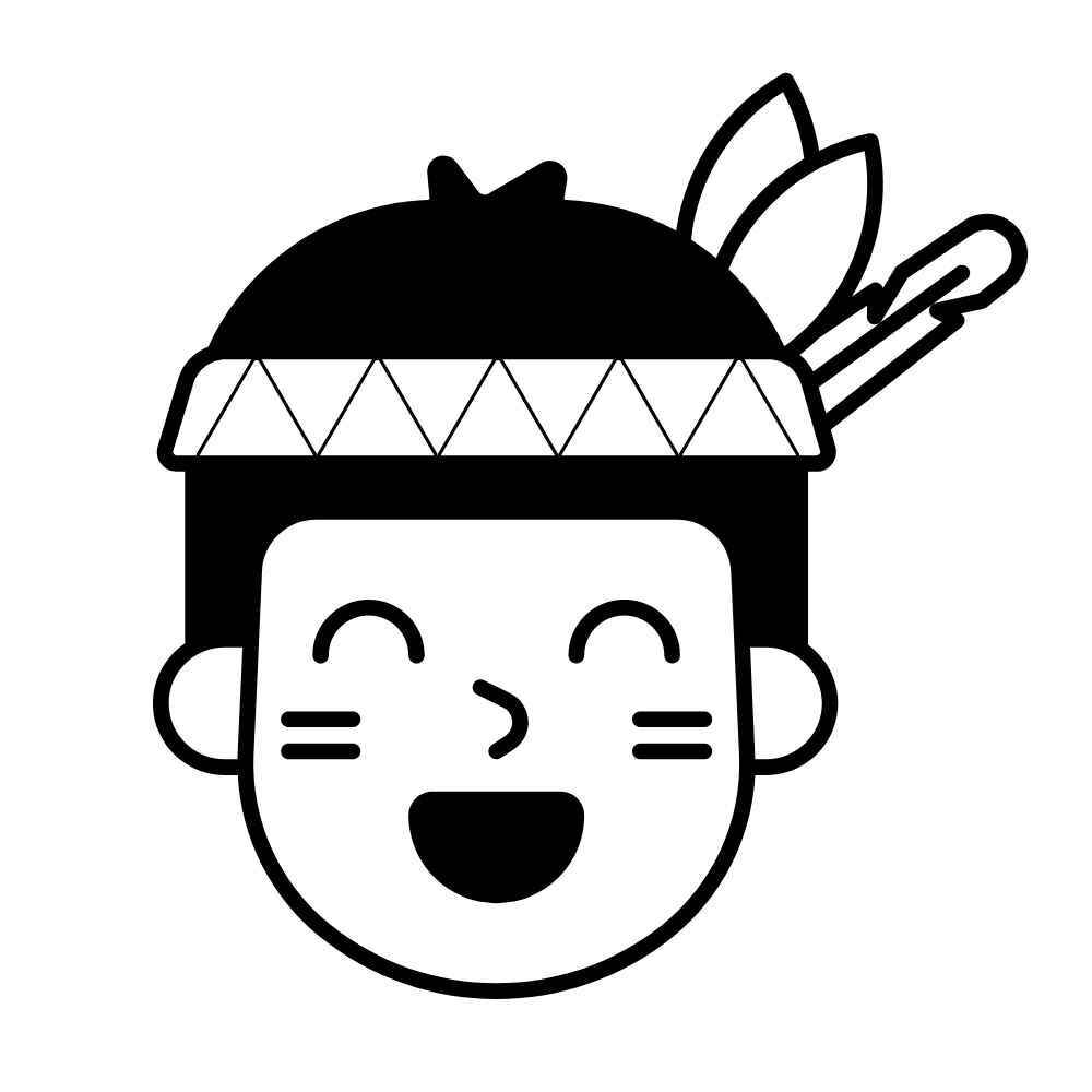 Indigen Ausmalbilder 279