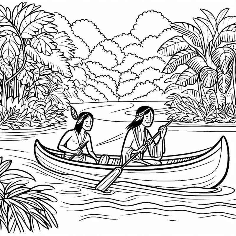 Indigen Ausmalbilder 459