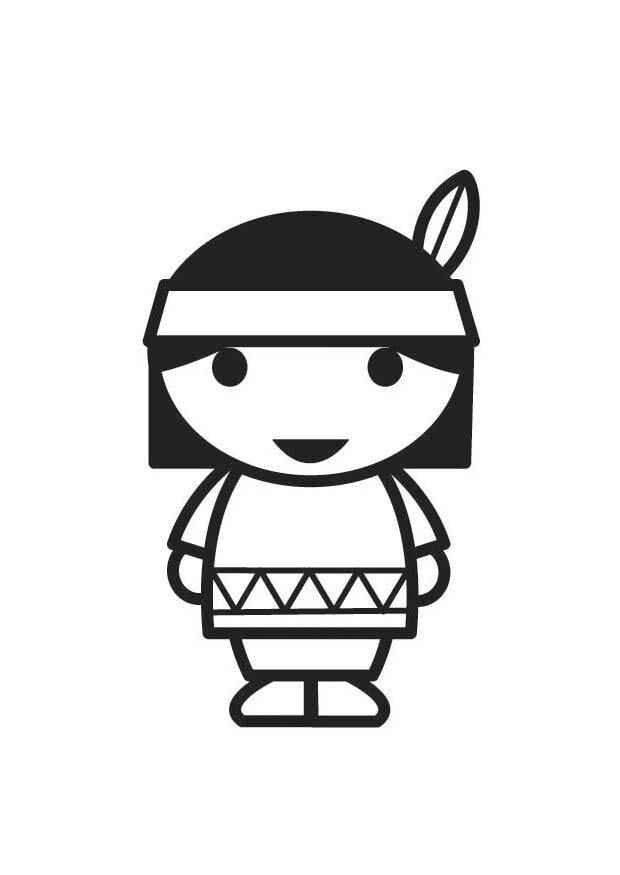 Indigen Ausmalbilder 465