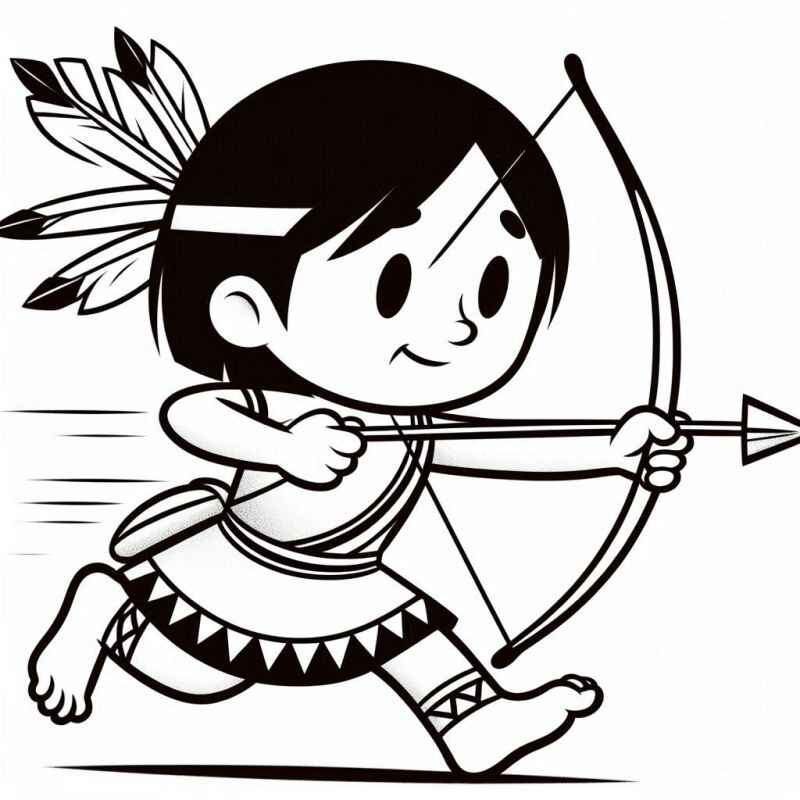 Indigen Ausmalbilder 523