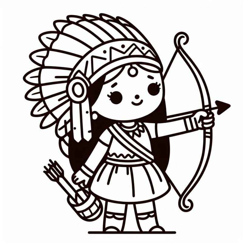 Indigen Ausmalbilder 551