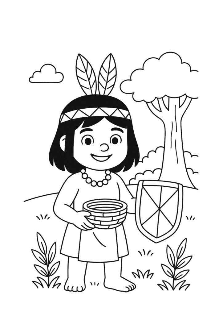 Indigen Ausmalbilder 660