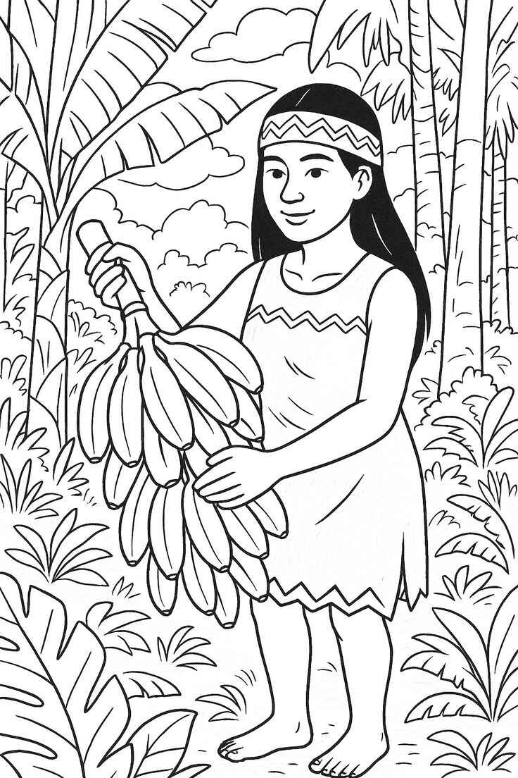 Indigen Ausmalbilder 936