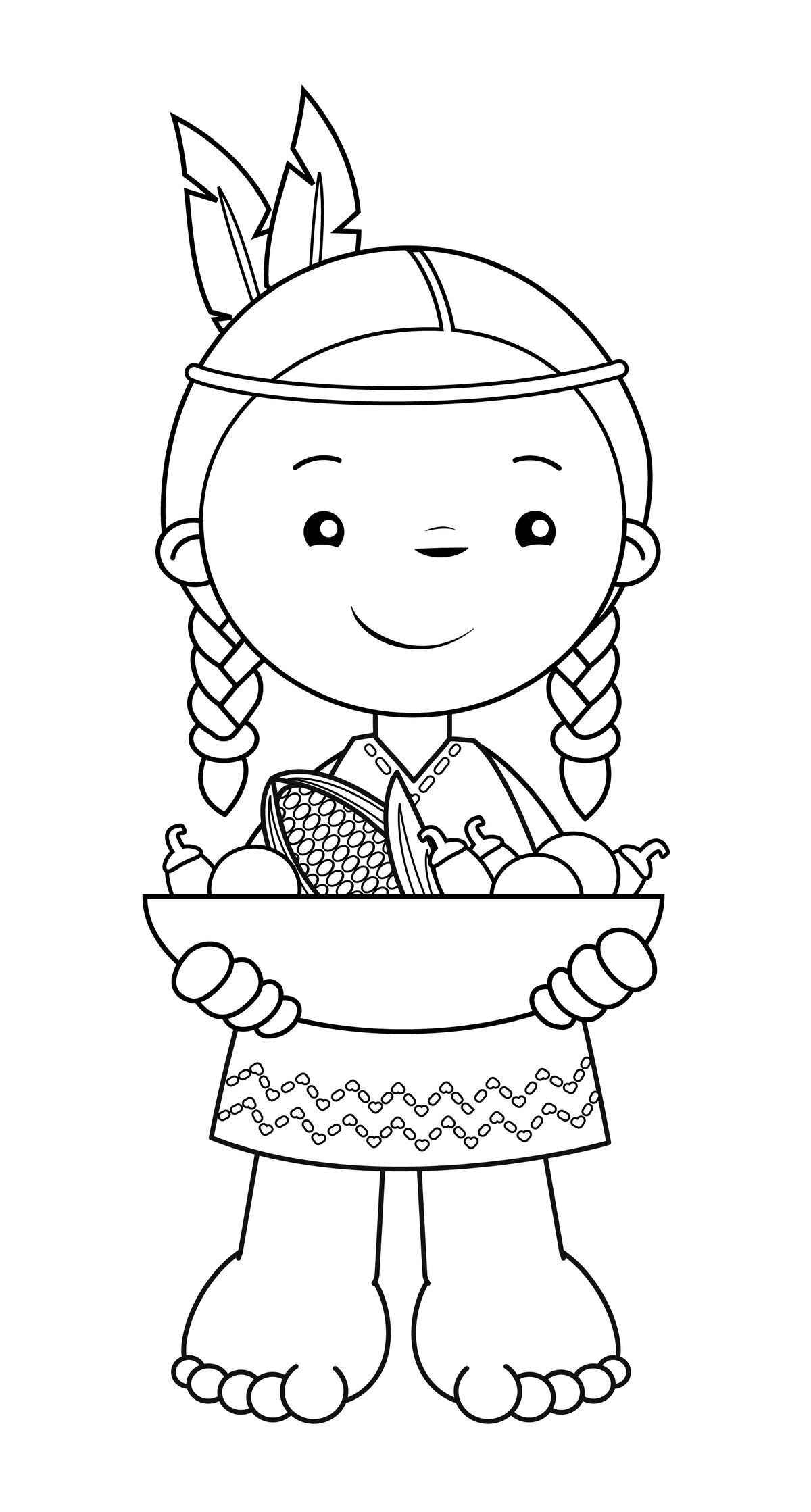 Indigen Ausmalbilder 956