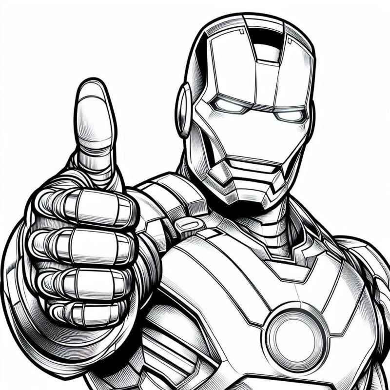 Iron Man Ausmalbilder 049