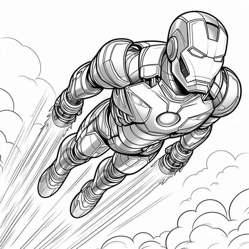 Iron Man Ausmalbilder 072
